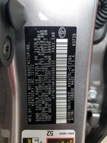 4T1G11AKXRU886332 - 2024 TOYOTA CAMRY SE NIGHT SHADE BLACK photo 12