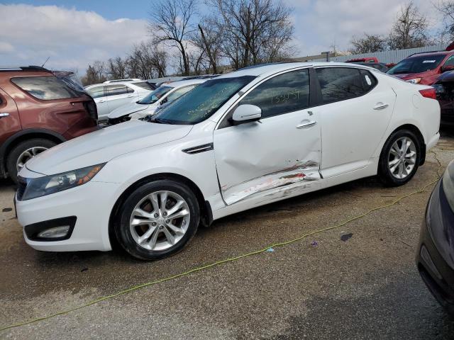 5XXGM4A7XDG215850 - 2013 KIA OPTIMA LX WHITE photo 1