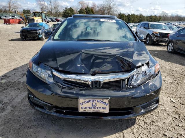 19XFB2F95CE043377 - 2012 HONDA CIVIC EXL BLACK photo 5