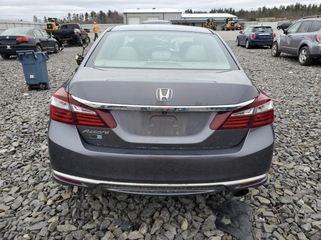 1HGCR2F38GA094201 - 2016 HONDA ACCORD LX GRAY photo 6