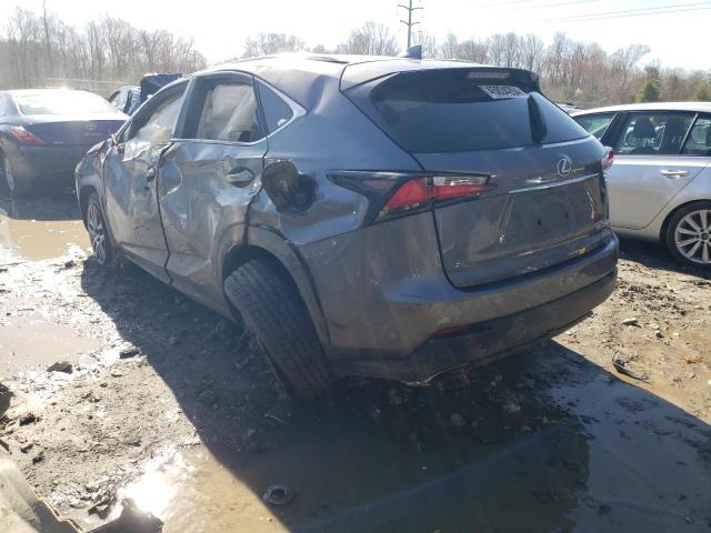 JTJBARBZXF2002158 - 2015 LEXUS NX 200T GRAY photo 2