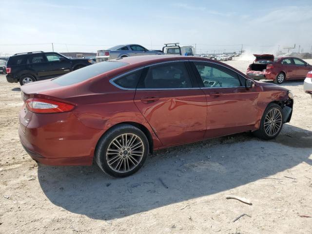 3FA6P0HD2ER207189 - 2014 FORD FUSION SE RED photo 3