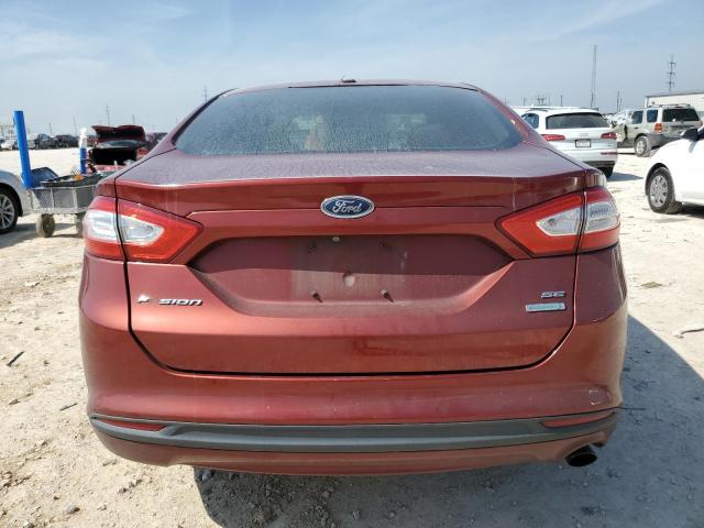 3FA6P0HD2ER207189 - 2014 FORD FUSION SE RED photo 6