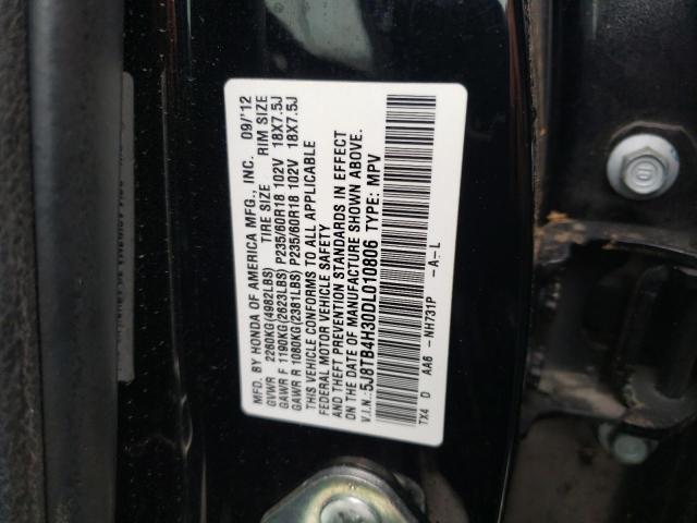 5J8TB4H30DL010806 - 2013 ACURA RDX BLACK photo 14