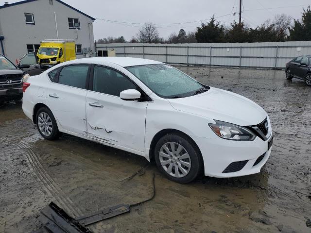 3N1AB7AP2HY351130 - 2017 NISSAN SENTRA S WHITE photo 4