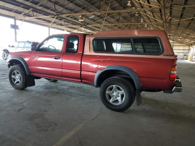 5TESN92N12Z112672 - 2002 TOYOTA TACOMA XTRACAB PRERUNNER წითელი ფოტო 2