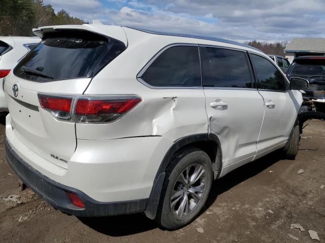 5TDJKRFH1ES039037 - 2014 TOYOTA HIGHLANDER XLE 白色 照片 3