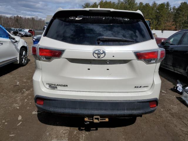 5TDJKRFH1ES039037 - 2014 TOYOTA HIGHLANDER XLE 白色 照片 6