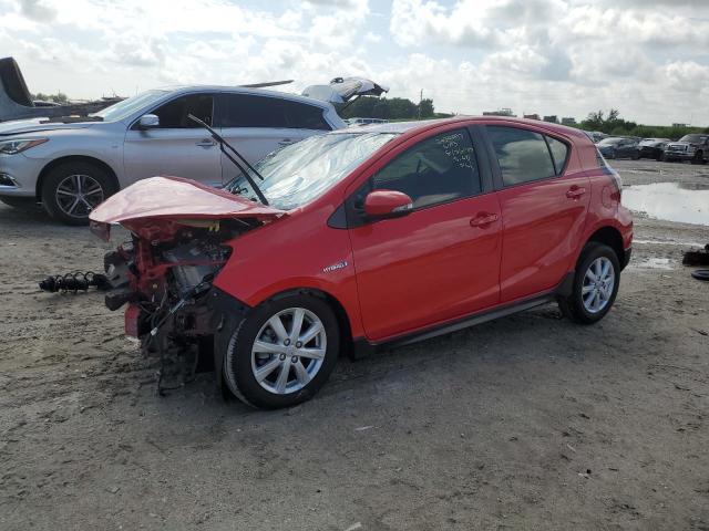 JTDKDTB35H1593849 - 2017 TOYOTA PRIUS C RED photo 1