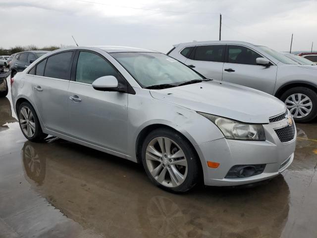 1G1PG5SB2D7188175 - 2013 CHEVROLET CRUZE LTZ SILVER photo 4