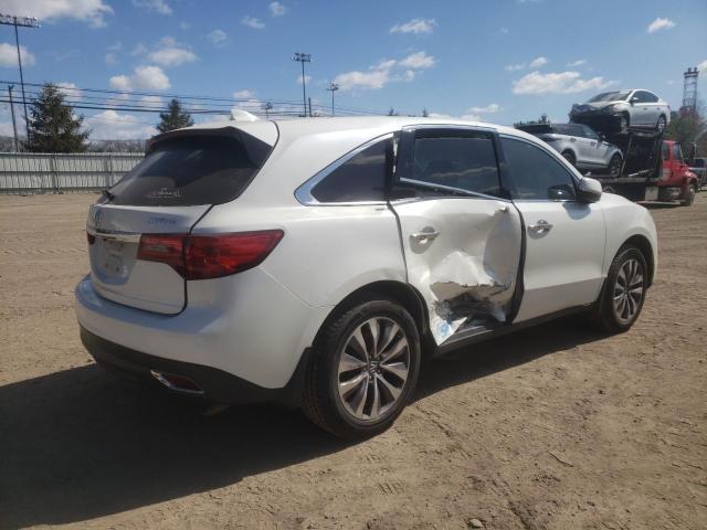 5FRYD3H46EB017599 - 2014 ACURA MDX TECHNOLOGY WHITE photo 3