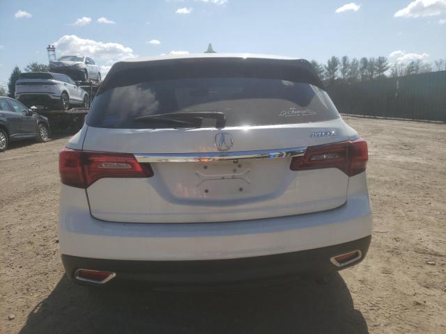 5FRYD3H46EB017599 - 2014 ACURA MDX TECHNOLOGY WHITE photo 6