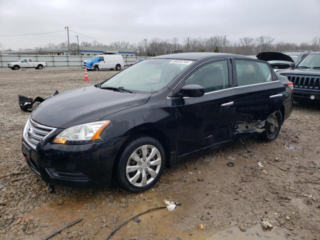 3N1AB7AP9FL695161 - 2015 NISSAN SENTRA S BLACK photo 1