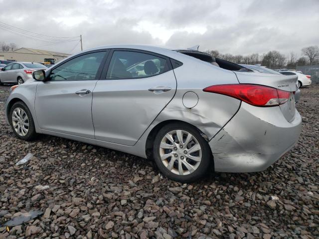 5NPDH4AE0DH203684 - 2013 HYUNDAI ELANTRA GLS SILVER photo 2