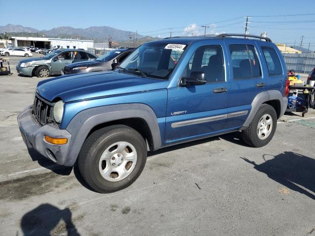 1J4GK48K84W169265 - 2004 JEEP LIBERTY SPORT BLUE photo 1