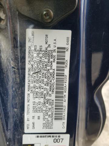 5TEUX42N96Z197854 - 2006 TOYOTA TACOMA ACCESS CAB BLUE photo 12