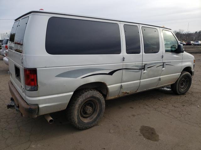 1FBNE31L28DA06733 - 2008 FORD ECONOLINE E350 SUPER DUTY WAGON SILVER photo 3