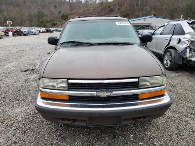 1GNDT13W6X2134726 - 1999 CHEVROLET BLAZER BROWN photo 5