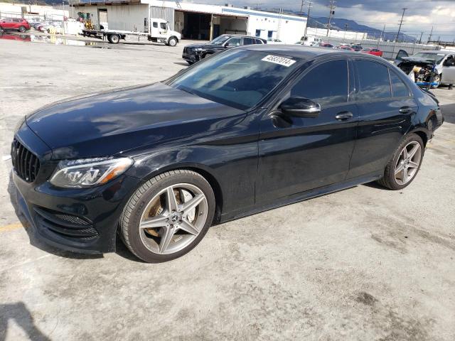 55SWF4JB8HU231448 - 2017 MERCEDES-BENZ C 300 BLACK photo 1