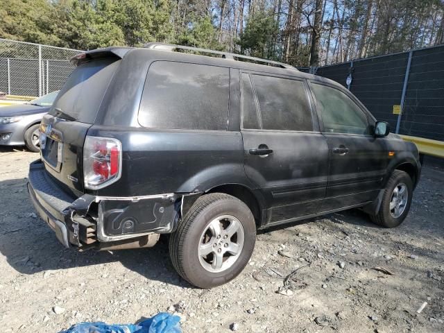 2HKYF18646H511710 - 2006 HONDA PILOT EX BLACK photo 3