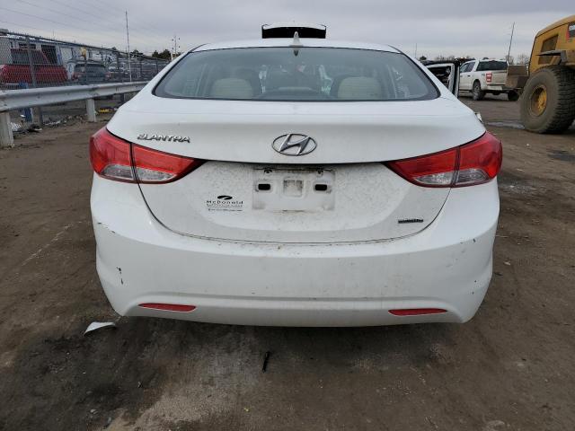 5NPDH4AE4BH010015 - 2011 HYUNDAI ELANTRA GLS WHITE photo 6