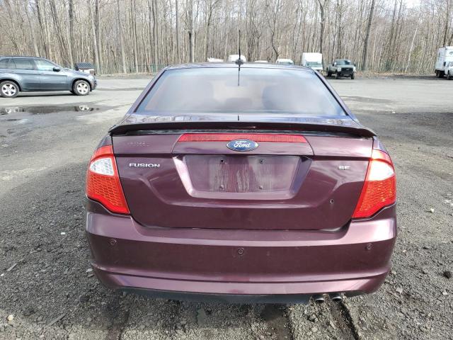 3FAHP0HA0BR283519 - 2011 FORD FUSION SE BURGUNDY photo 6