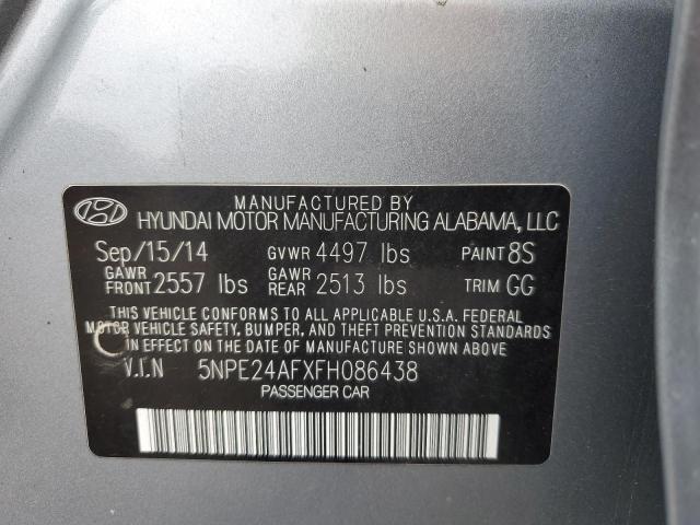 5NPE24AFXFH086438 - 2015 HYUNDAI SONATA SE GRAY photo 13