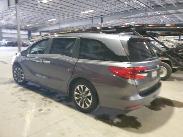 5FNRL6H78MB005392 - 2021 HONDA ODYSSEY EXL GRAY photo 2