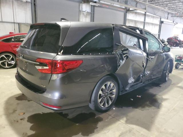 5FNRL6H78MB005392 - 2021 HONDA ODYSSEY EXL GRAY photo 3