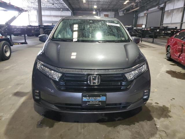 5FNRL6H78MB005392 - 2021 HONDA ODYSSEY EXL GRAY photo 5