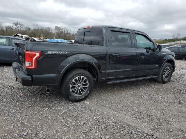 1FTEW1CP9FFD00726 - 2015 FORD F150 SUPERCREW BLACK photo 3