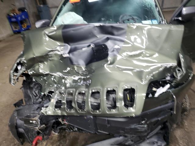 1C4PJMBX8MD222989 - 2021 JEEP CHEROKEE TRAILHAWK GREEN photo 12