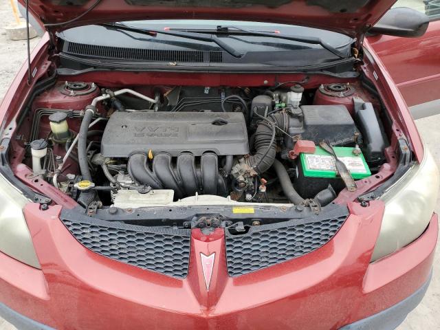 5Y2SM64843Z472878 - 2003 PONTIAC VIBE AWD RED photo 11