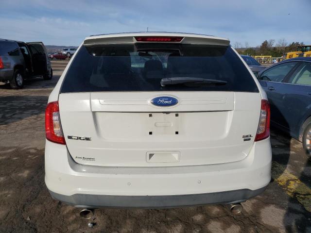 2FMDK4JC5BBB33846 - 2011 FORD EDGE SEL WHITE photo 6