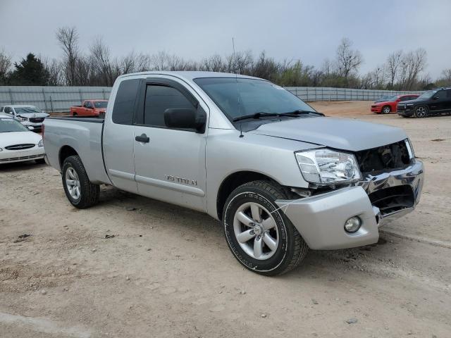 1N6BA0CA3BN313377 - 2011 NISSAN TITAN S SILVER photo 4