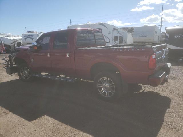 1FT8W3BT3FEA22502 - 2015 FORD F350 SUPER DUTY RED photo 2