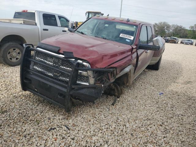 3C63RRML2FG702439 - 2015 RAM 3500 LARAMIE MAROON photo 2