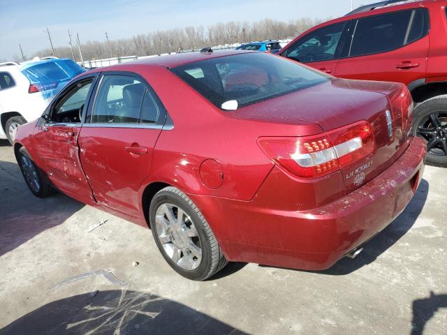 3LNHM26T08R659014 - 2008 LINCOLN MKZ RED photo 2