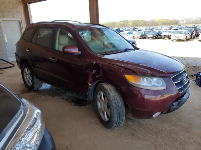 5NMSH13E87H038343 - 2007 HYUNDAI SANTA FE SE BURGUNDY photo 4