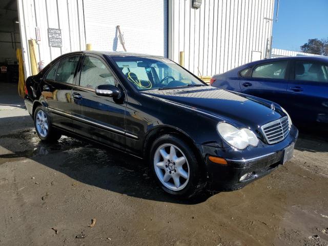 WDBRF61J04F553846 - 2004 MERCEDES-BENZ C 240 BLACK photo 4