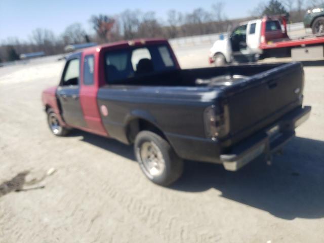1FTCR14A5PPA79226 - 1993 FORD RANGER SUPER CAB RED photo 2