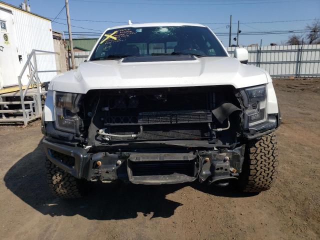 1FTFW1RG2LFC62084 - 2020 FORD F150 RAPTOR WHITE photo 5