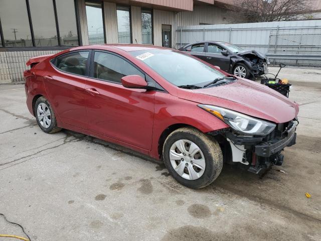 5NPDH4AE1GH758051 - 2016 HYUNDAI ELANTRA SE MAROON photo 4