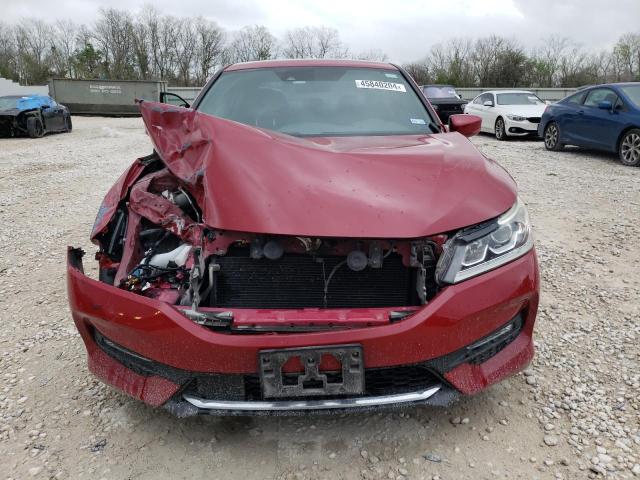 1HGCR2F66HA143181 - 2017 HONDA ACCORD SPORT RED photo 5