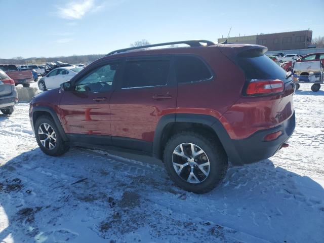 1C4PJMBS0GW326261 - 2016 JEEP CHEROKEE TRAILHAWK BURGUNDY photo 2
