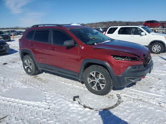 1C4PJMBS0GW326261 - 2016 JEEP CHEROKEE TRAILHAWK BURGUNDY photo 4
