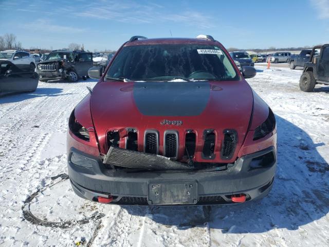 1C4PJMBS0GW326261 - 2016 JEEP CHEROKEE TRAILHAWK BURGUNDY photo 5