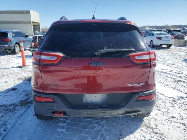1C4PJMBS0GW326261 - 2016 JEEP CHEROKEE TRAILHAWK BURGUNDY photo 6