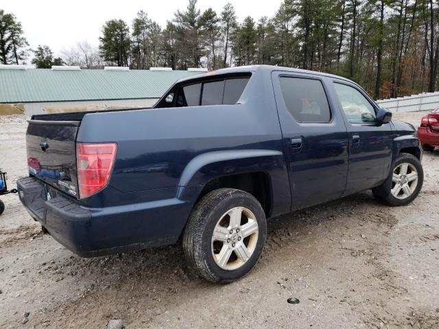 5FPYK1F56BB007729 - 2011 HONDA RIDGELINE RTL BLUE photo 3