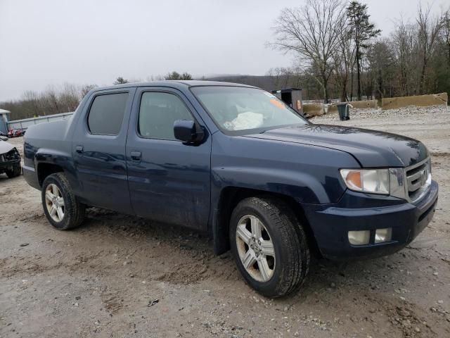 5FPYK1F56BB007729 - 2011 HONDA RIDGELINE RTL BLUE photo 4